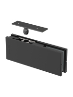 Петля верхняя Armadillo (Армадилло) с осью для стеклянной двери Range.GL.H20 BL черный