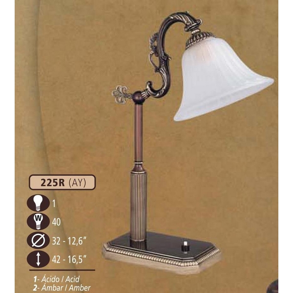Интерьерная настольная лампа Riperlamp 225R/1 AY AMBER