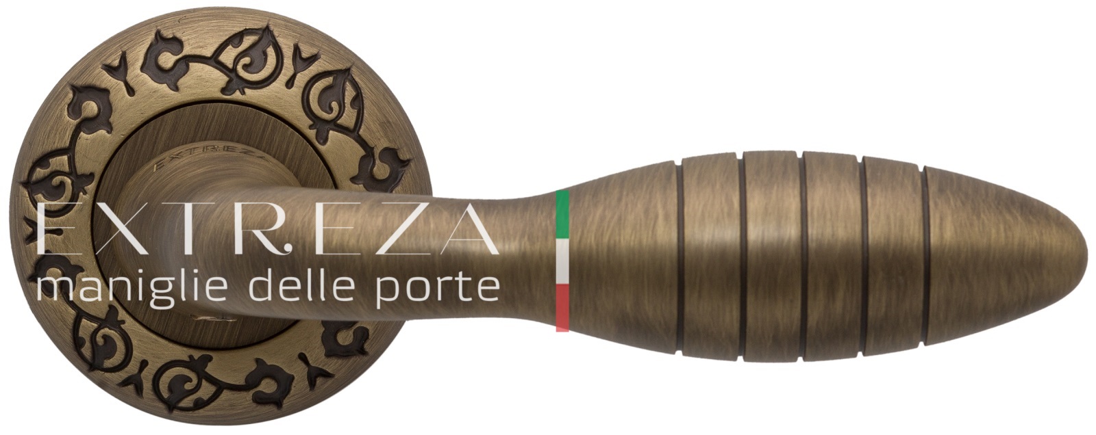 Ручка дверная Extreza MIREL (Мирел) 316 на розетке R04 матовая бронза F03