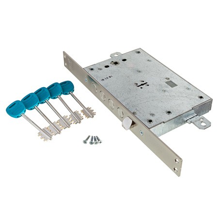 Замок сувальдный Kale Kilit 452L-85BS63-CP-5KEY-(w/o SP, w/o Ros)-WB 452L0000002 хром