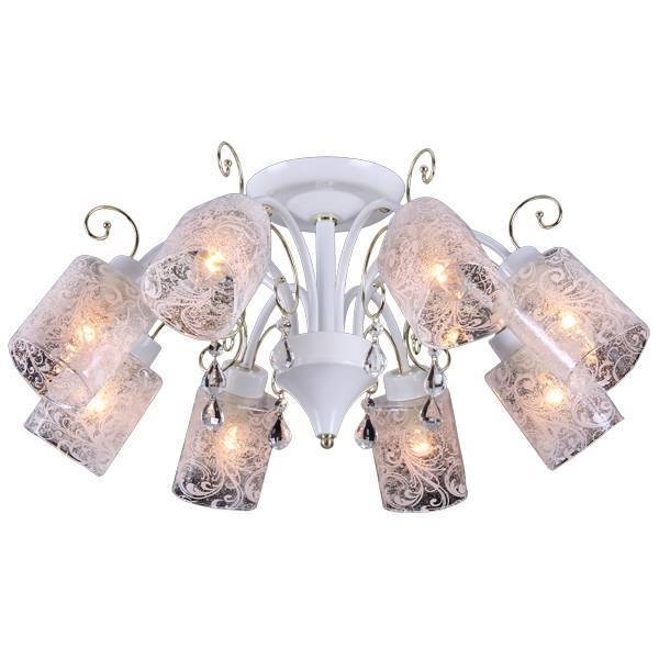 Потолочная люстра Natali Kovaltseva 10856 10856/8C WHITE GOLD