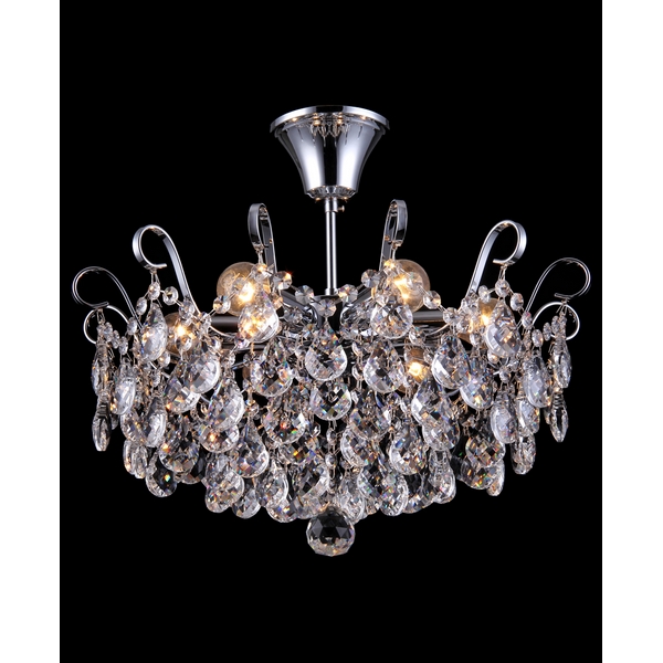 Люстра потолочная Natali Kovaltseva HAPPY DIAMONDS I 11546/6C CHROME