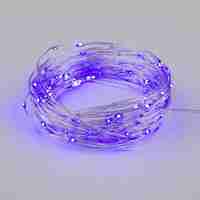 Светодиодная гирлянда Uniel Роса фиолетовый ULD-S1000-100/SCB/3AA Purple IP20 Dew UL-00007187