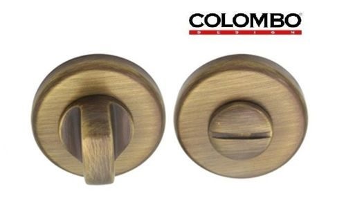 Завертка дверная сантехническая Colombo CD49 BZG G античная латунь