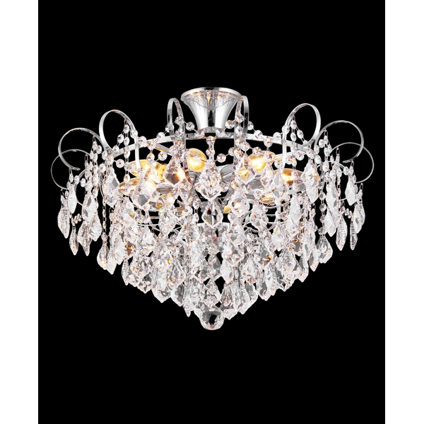 Люстра потолочная Natali Kovaltseva HAPPY DIAMONDS 11545/8C CHROME