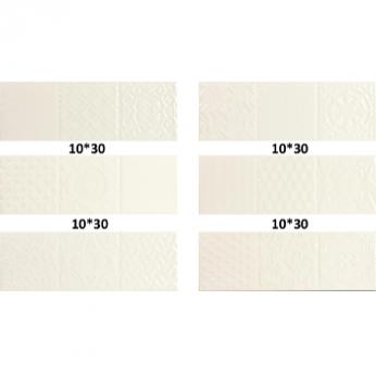 Плитка керамическая Monopole Esencia Relieve Crema Brillo настенная 10х30
