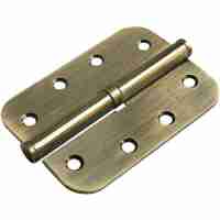 Комплект 2 шт. - Петля разъёмная стальная скругленная правая Morelli MSD-C 100X70X2.5 AB R бронза