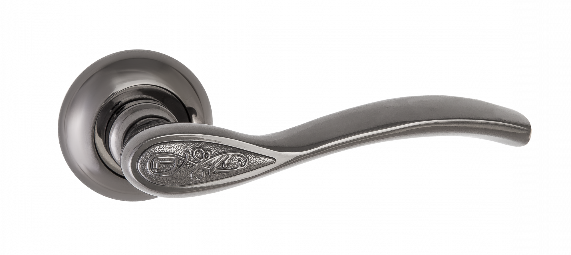 Ручки дверные RENZ INDH 17-08 BN Флория черный никель