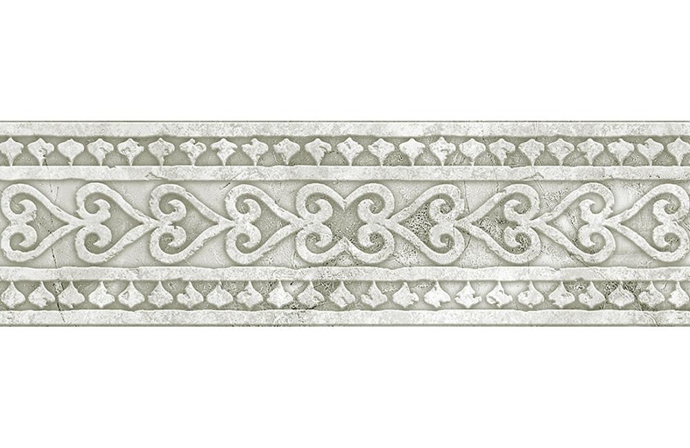 Плитка керамическая Absolut keramika Cenefa Papiro White B бордюр 29,8х9,8