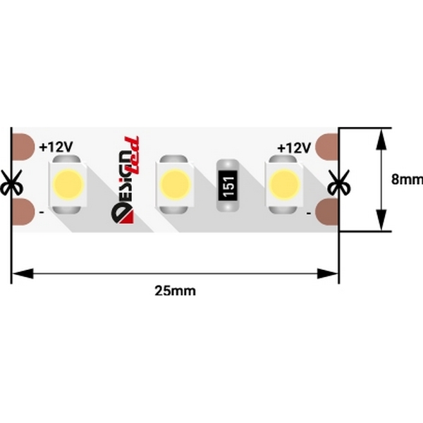 Светодиодная лента DesignLed LUX DSG3120-12-W-33