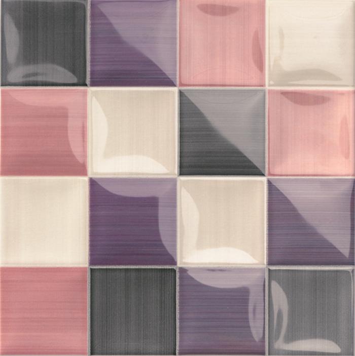 Плитка керамическая Mainzu Volumen Lucciola Viola декор 20х20