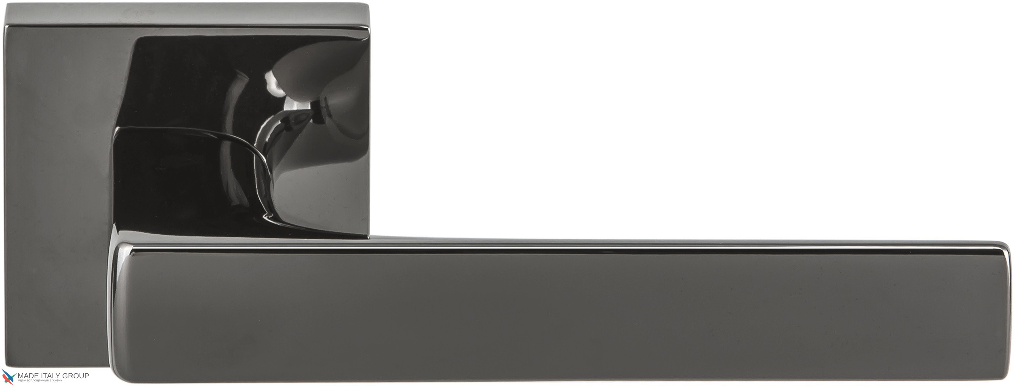 Ручка дверная на квадр. основании Colombo Robocinque S ID71RSB-GL графит