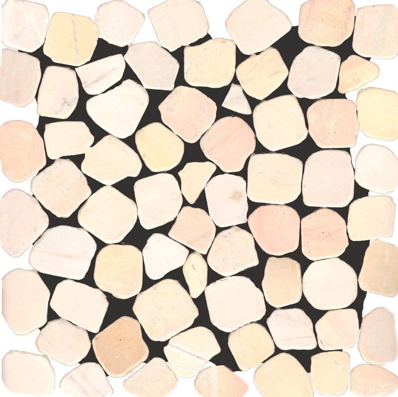 Мозаика Stone4Home из мрамора Peble Yel Tumbled 30,5х30,5