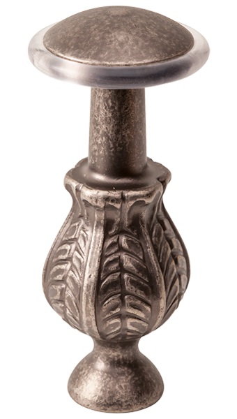 Ограничитель дверной напольный VAL DE FIORI INDS 100 AI , серебро античн