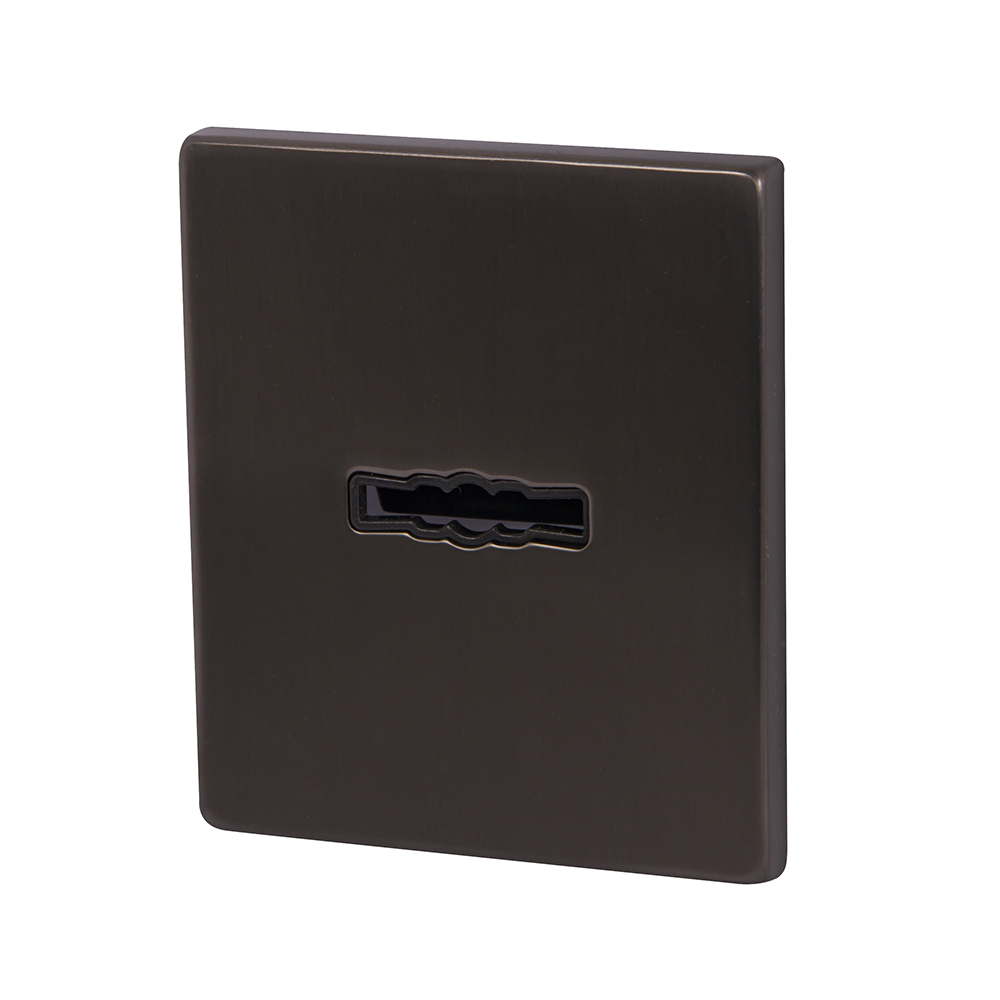 Накладка декоративная Armadillo на сувальдный замок PS Protector/USS BPVD Вороненый никель