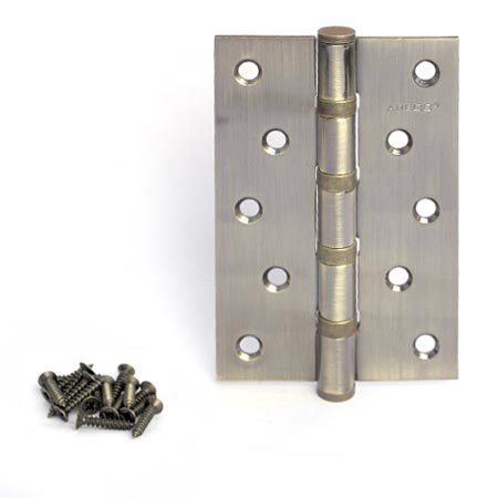 Петля стальная универсальная дверная Apecs 120*80-B4-Steel-AB бронза
