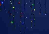 Уличная светодиодная гирлянда Uniel бахрома 220V разноцветный ULD-B3010-200/TBK Multi IP67 UL-00003933