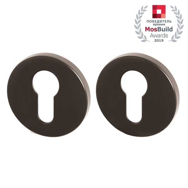 Накладка дверная под цилиндр Armadillo CYLINDER ET URS BPVD-77 вороненый никель