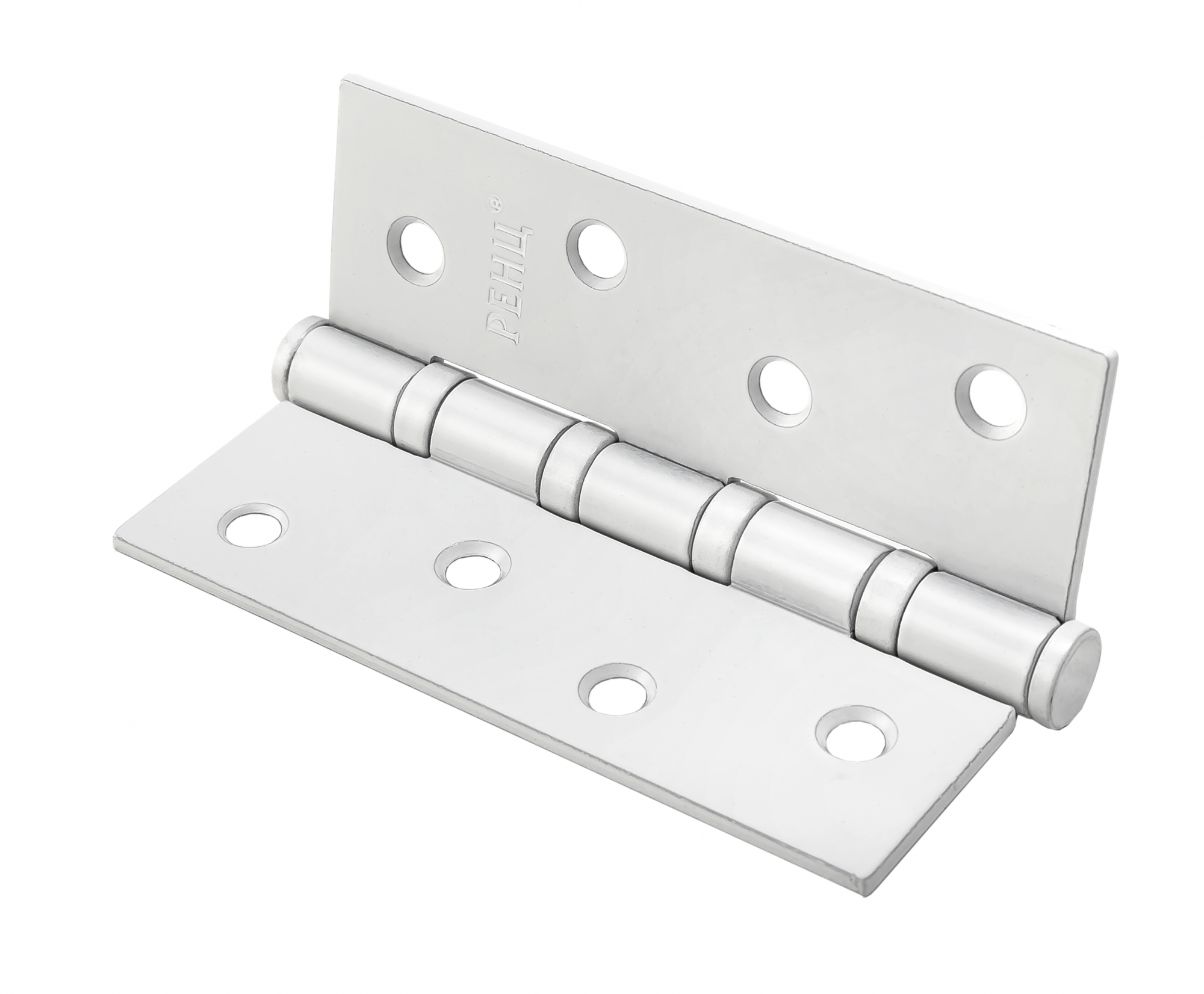 Петля стальная RENZ IN100-4BB FH SW 100*75*2,5, 4 подшипника, б/колп., супер белый