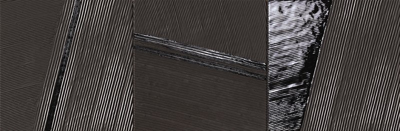 Плитка керамическая Fap f0XW Metal Brown Inserto Mix 3 25x75 (комп/3шт)