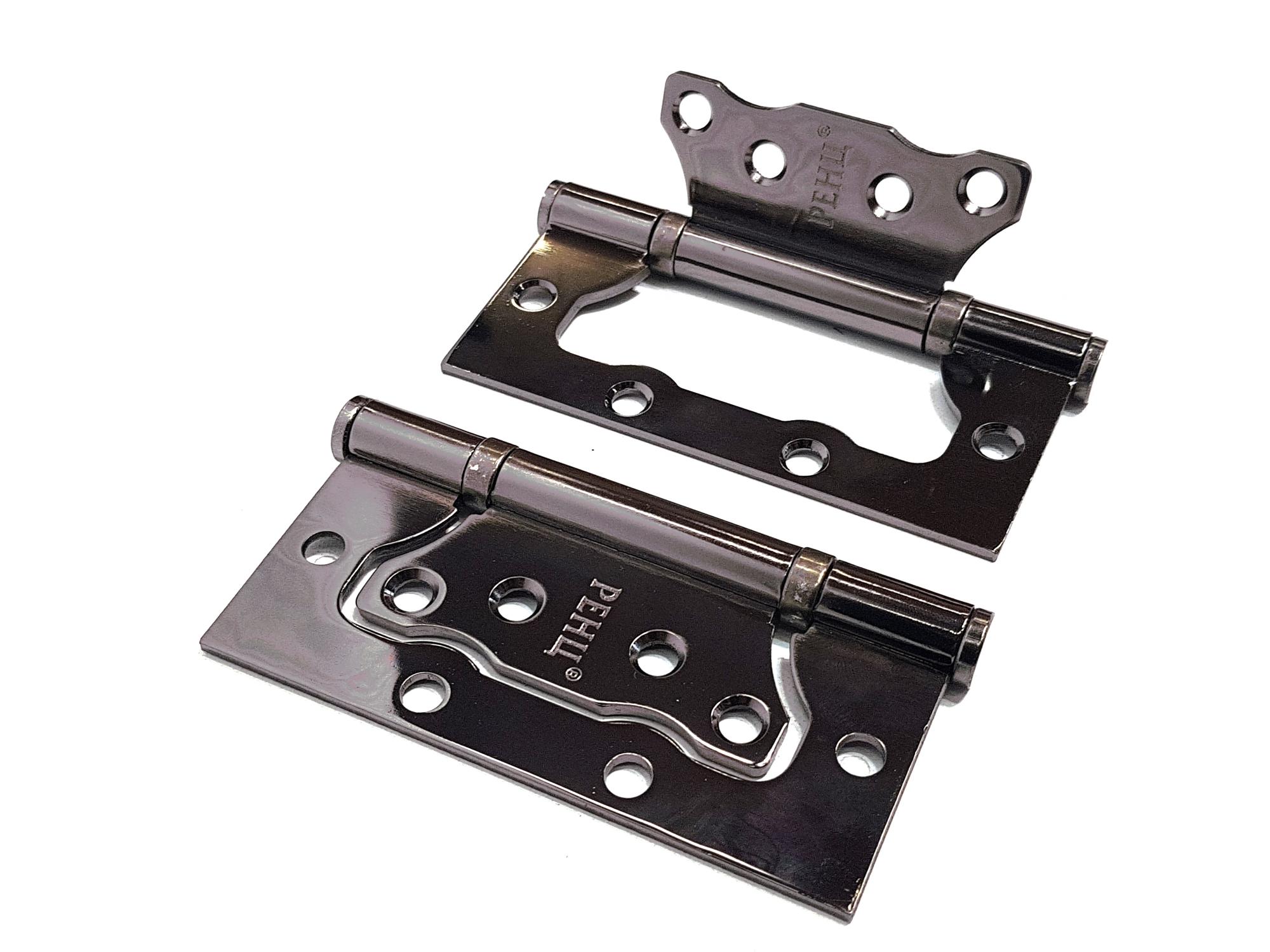 Петля стальная RENZ IN100-2BB FH BN безВР 100*75*2,5, 2 подшипника, б/колп., черный никель (без врезки)