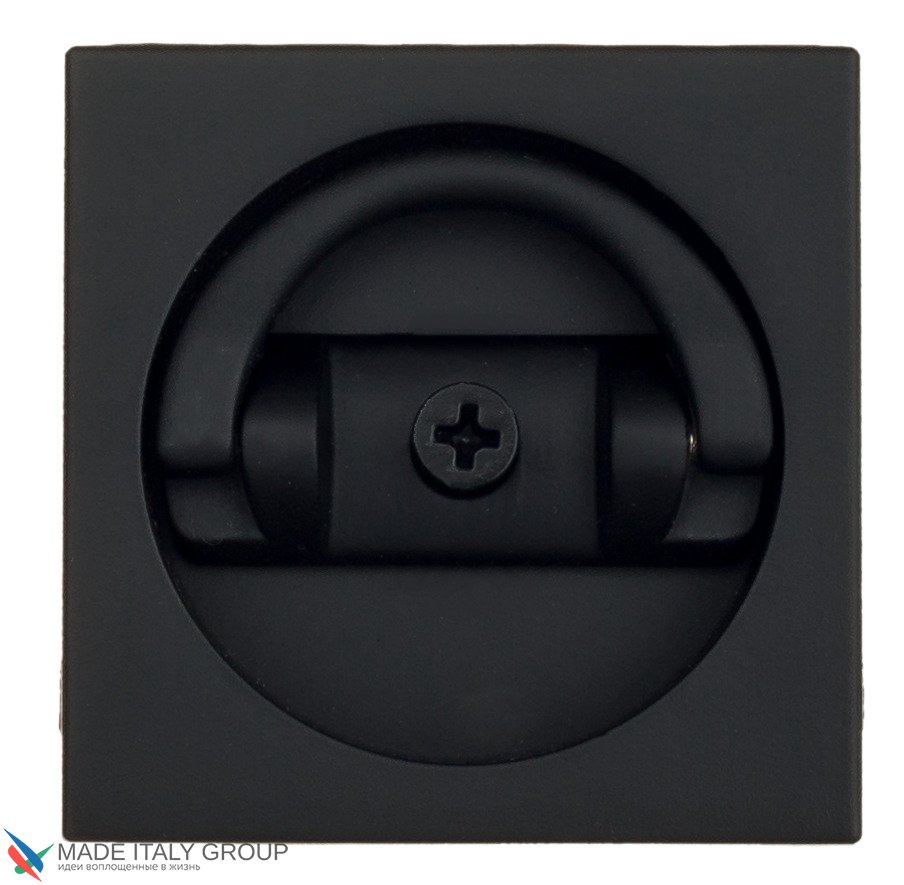 Ручка для раздвижной/распашной двери на квадратном основании Venezia U144 черный