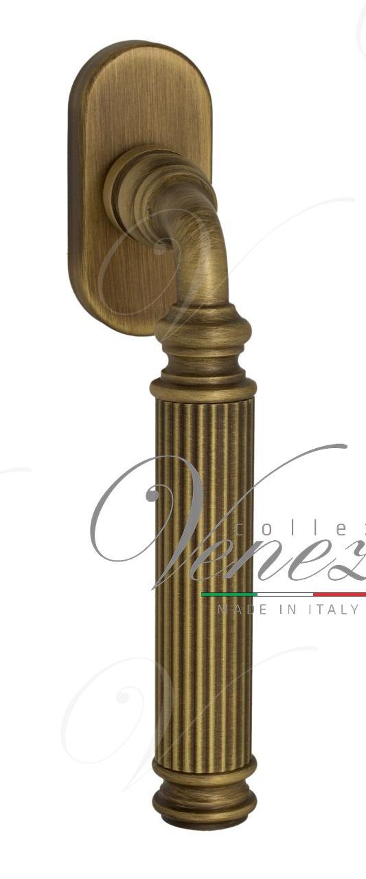Ручка оконная Venezia Mosca FW матовая бронза