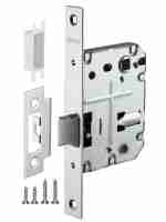 Замок дверной межкомнатный сантехнический Fuaro Plastic P72-50 CP хром пласт.яз.