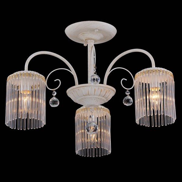 Потолочная люстра Natali Kovaltseva Olbia OLBIA 11397/3C GOLD IVORY