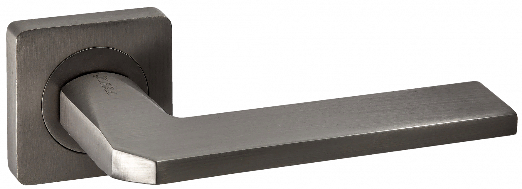 Ручки дверные RENZ INDH 97-02 MBN/CP Кераско матовый черный никель/хром блестящий