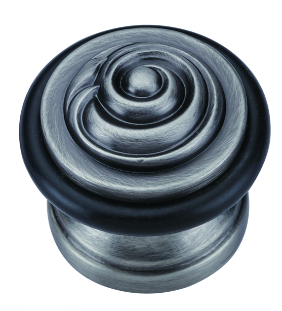 Ограничитель для двери напольный Archie Genesis G019 BL.SILVER черненое серебро