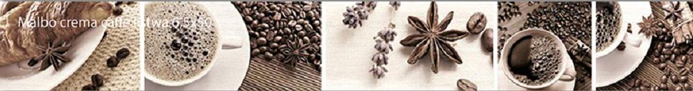 Плитка керамическая Cerrol Malbo Crema Caffe Listwa бордюр 50х6,5