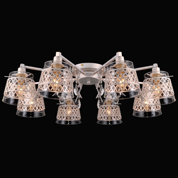 Люстра потолочная Natali Kovaltseva Lyon 75084-8C IVORY GOLD