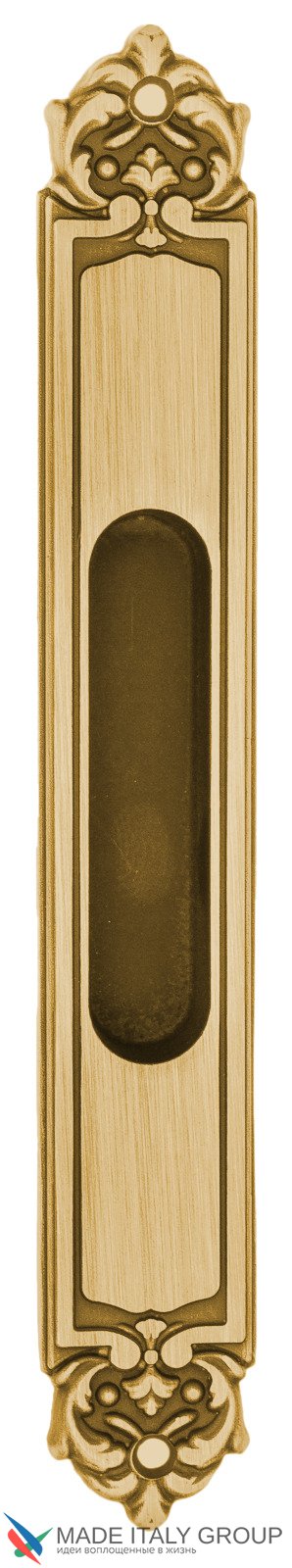 Ручка для раздвижной двери Venezia U122 DECOR LONG французское золото + коричневый (1шт.)