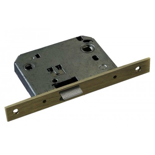 Замок дверной межкомнатный сантехнический Morelli 2070 AB бронза с металлическим язычком