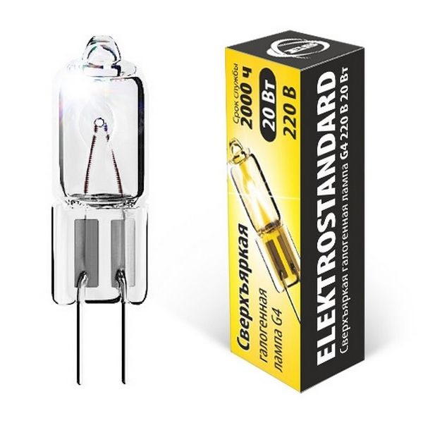 Лампочка галогеновая Elektrostandard G4 220V20W сверхъяркая (BХ101)