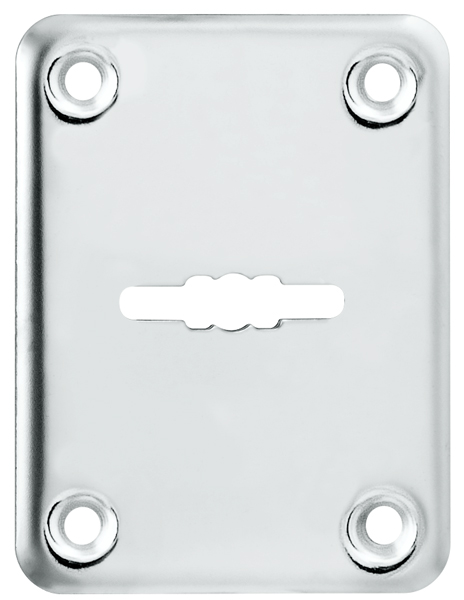Декоративная накладка Punto ESC081/0-SS (нержавейка) на сув. замок без шторки (1 шт.) тех.упак.