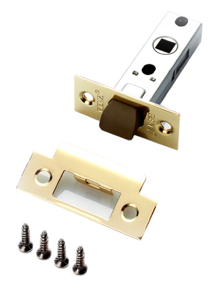 Защелка дверная межкомнатная RENZ INL 5-45 plastic B пласт.яз., лат.бл.