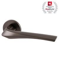 Комплект на 2 двери - Ручка дверная межкомнатная Armadillo FLAME URS BPVD-77 вороненый никель