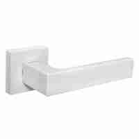 Комплект на 2 двери - Ручка Fuaro (Фуаро) раздельная K.DM51.Straight (Straight DM) WH-19 белый