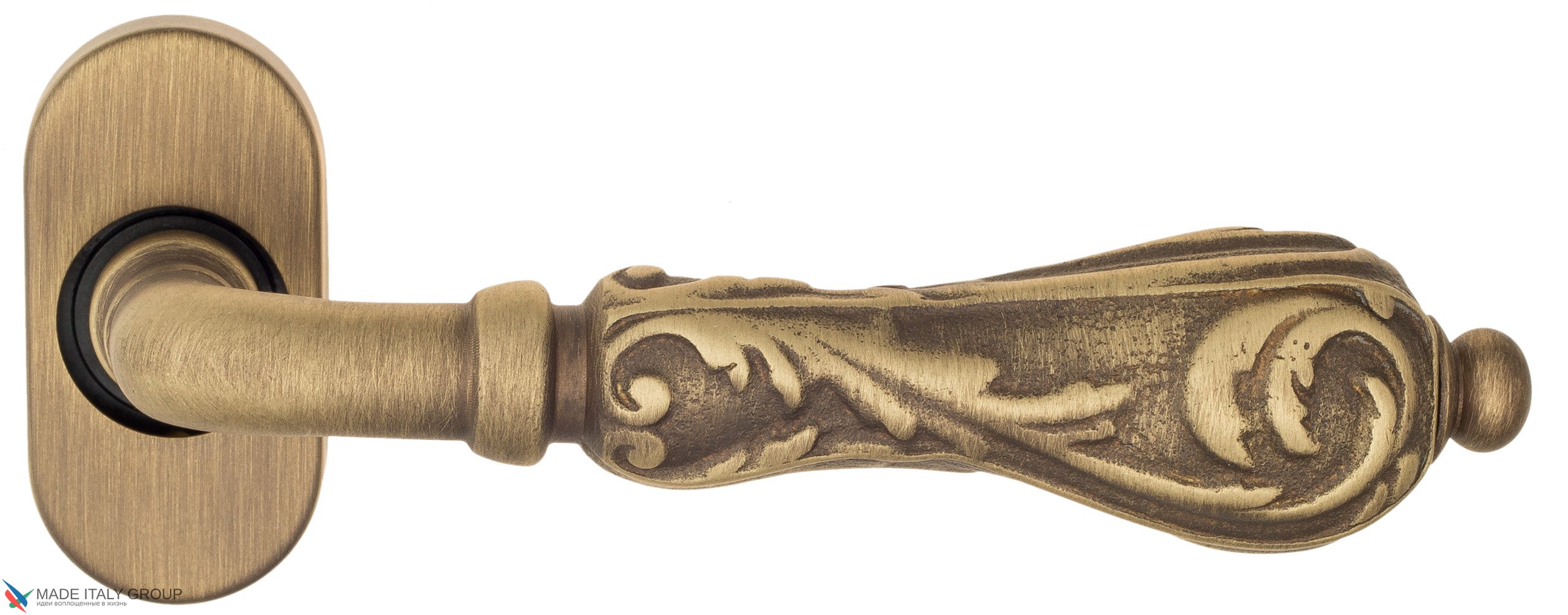 Дверная ручка для профильных дверей Venezia "MONTE CRISTO" EP матовая бронза