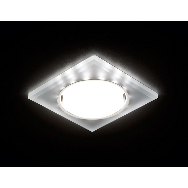 Светильник точечный Ambrella Gx53+led G215 CH/WH