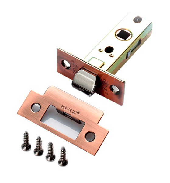 Защелка дверная межкомнатная RENZ INL 5-45 АС медь ант.