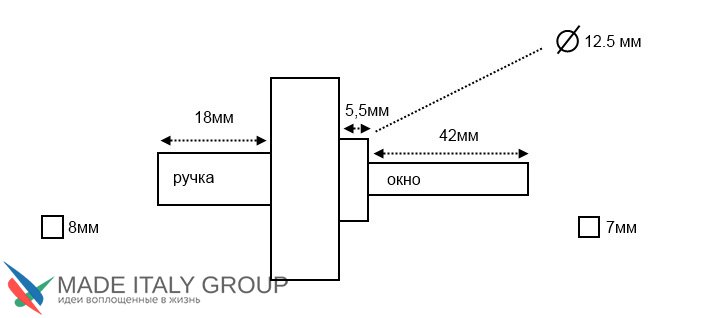 Ручка оконная Venezia "CLASSIC" FW полированный хром