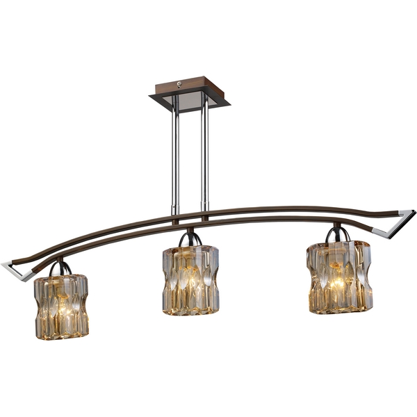 Люстра потолочная N-Light 481-03-13 chrome + wengue
