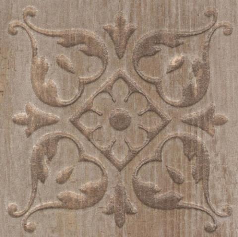 Керамогранит Kerama Marazzi Браш Вуд STG/B482/SG1550 коричневый вставка 9,9х9,9