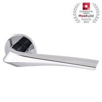 Комплект на 6 дверей - Ручка дверная межкомнатная Armadillo FLAME URS CP-8 хром