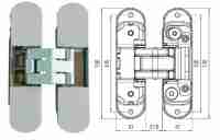 Петля дверная скрытой установки Krona Koblenz Kubica 8000 DXSX 60кг. мат.хром