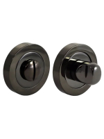 Завертка сантехническая Morelli Luxury LUX-WC-R2 NIN на круглой розетке цвет черный никель