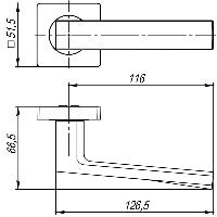 Ручка раздельная K.JK51.ERGO (ERGO JK) BL-24 черный